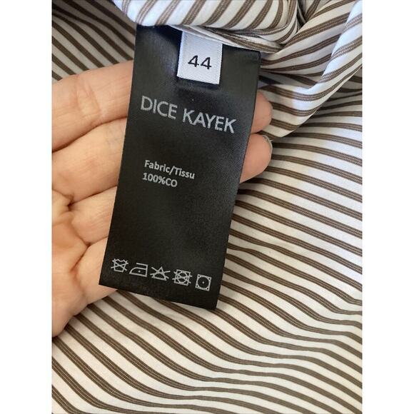 Dice Kayek Nordstrom EU 44 Striped Cotton Bottom down Oversized‎ Lagom Blouse - Picture 8 of 9